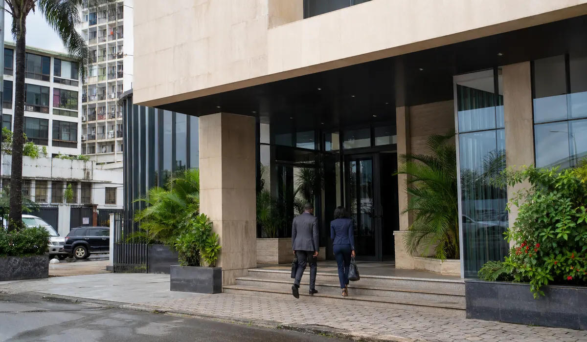 The office entrance in Douala