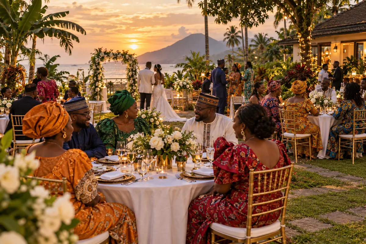 Mariage ou fête dans le jardin