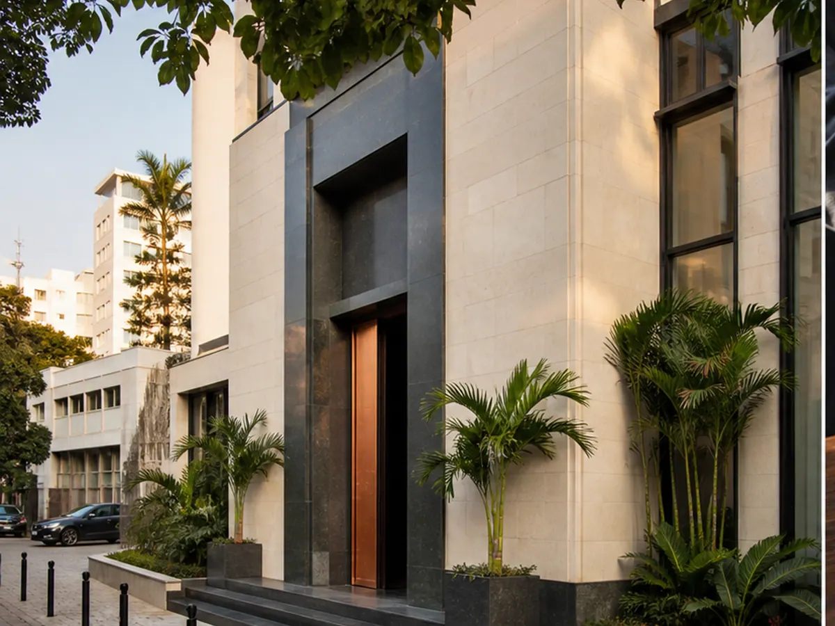 L’entrée du bureau à Douala