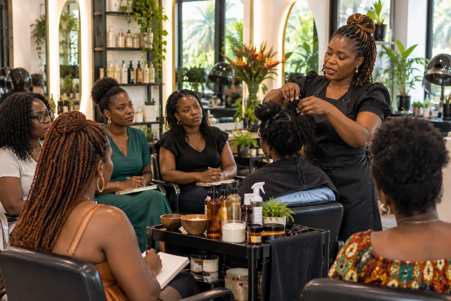 Natural hair care workshop