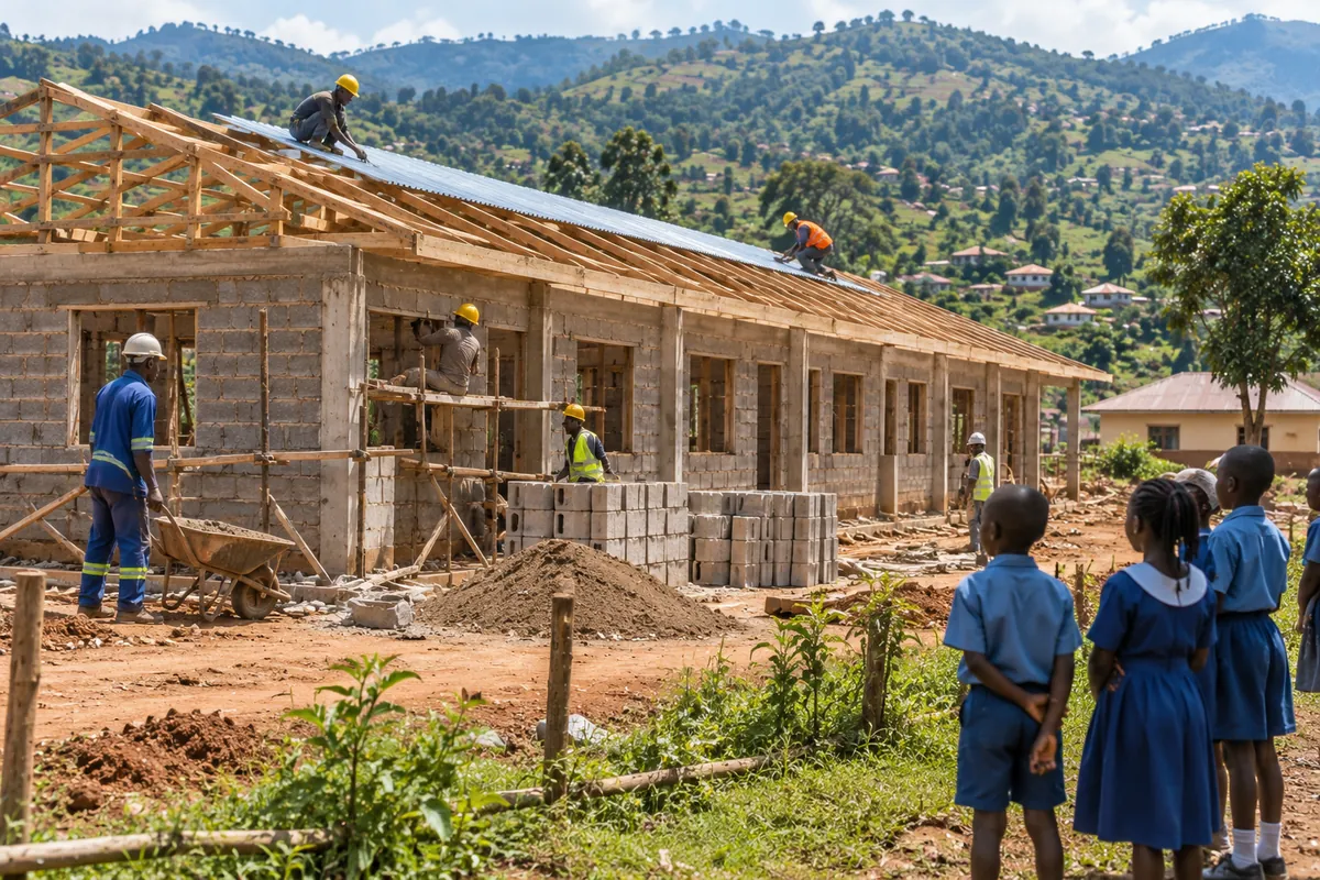 A classroom for a village school