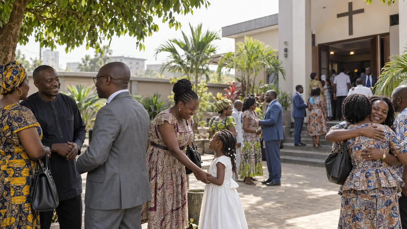 Church of Jesus congregation gathering in Cameroon
