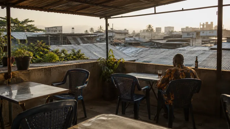 The terrace
