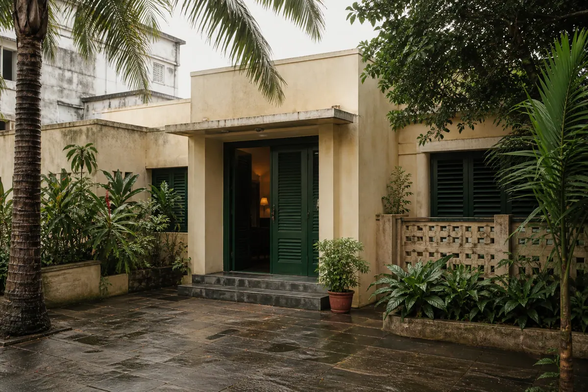 L’entrée du bureau à Douala
