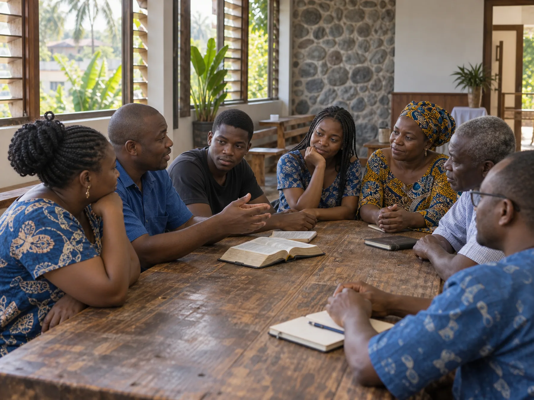 A church small group in Douala