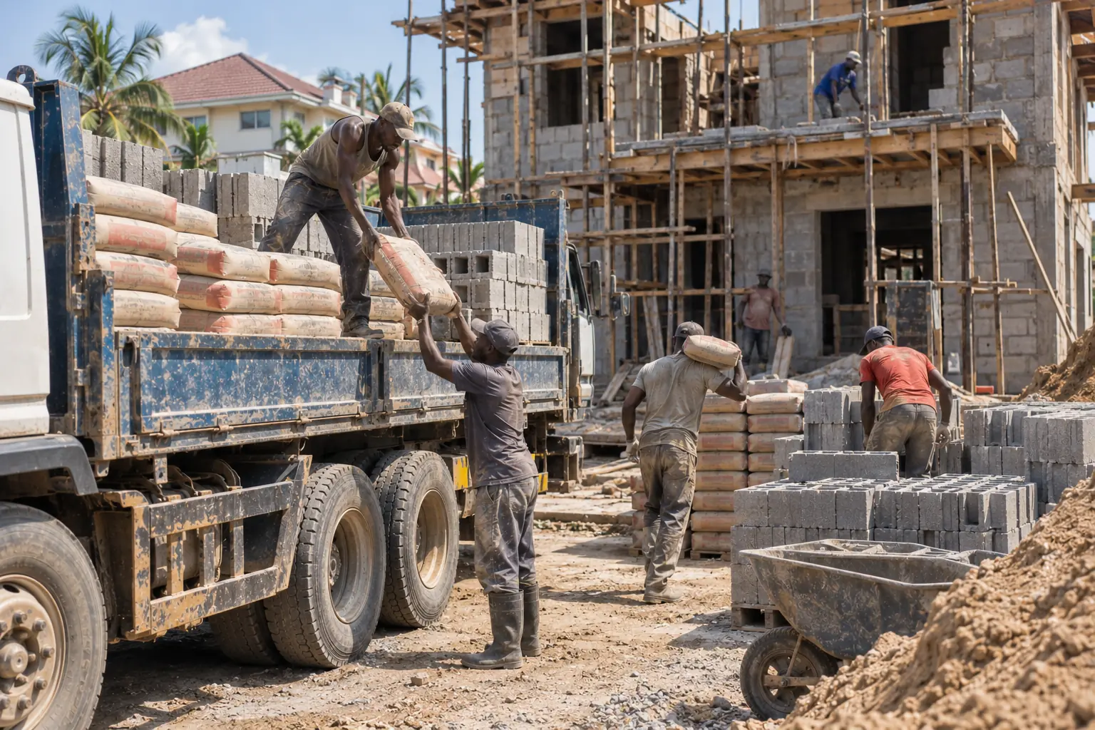 Livré sur le chantier
