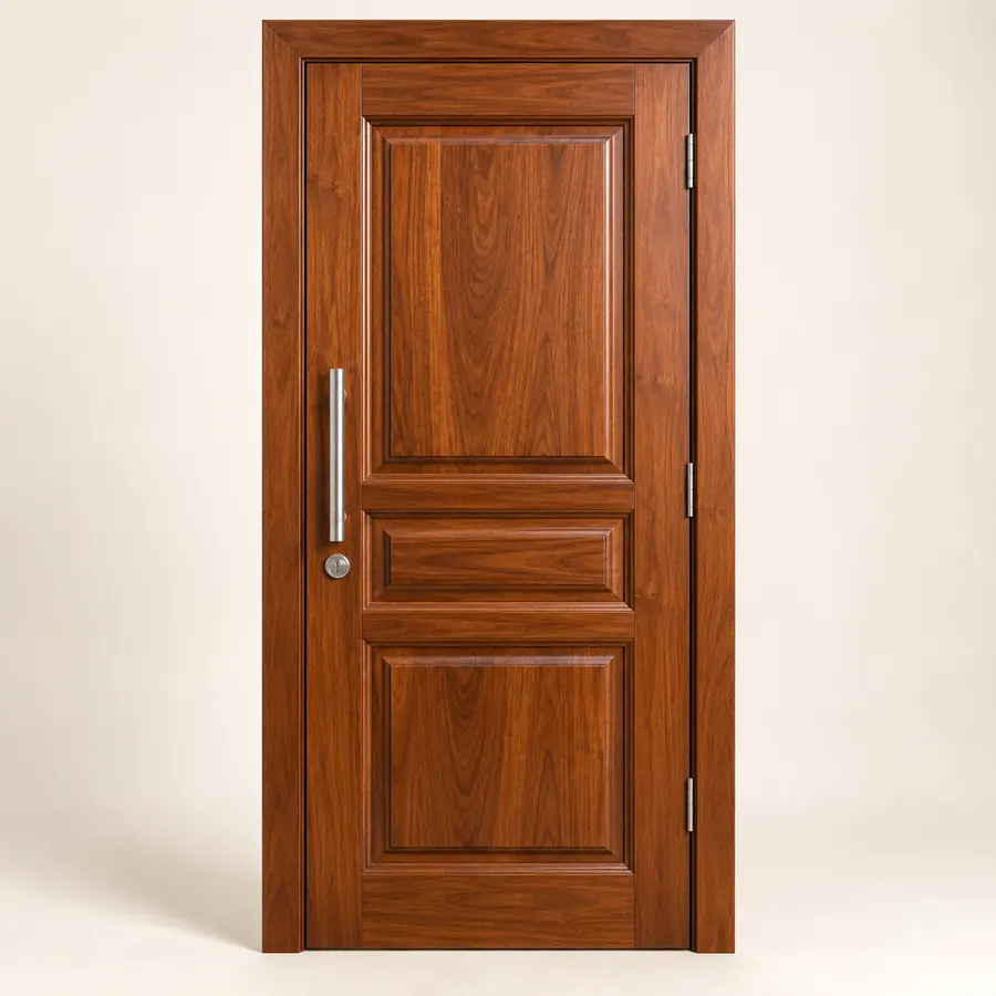 Porte d’entrée en bois massif