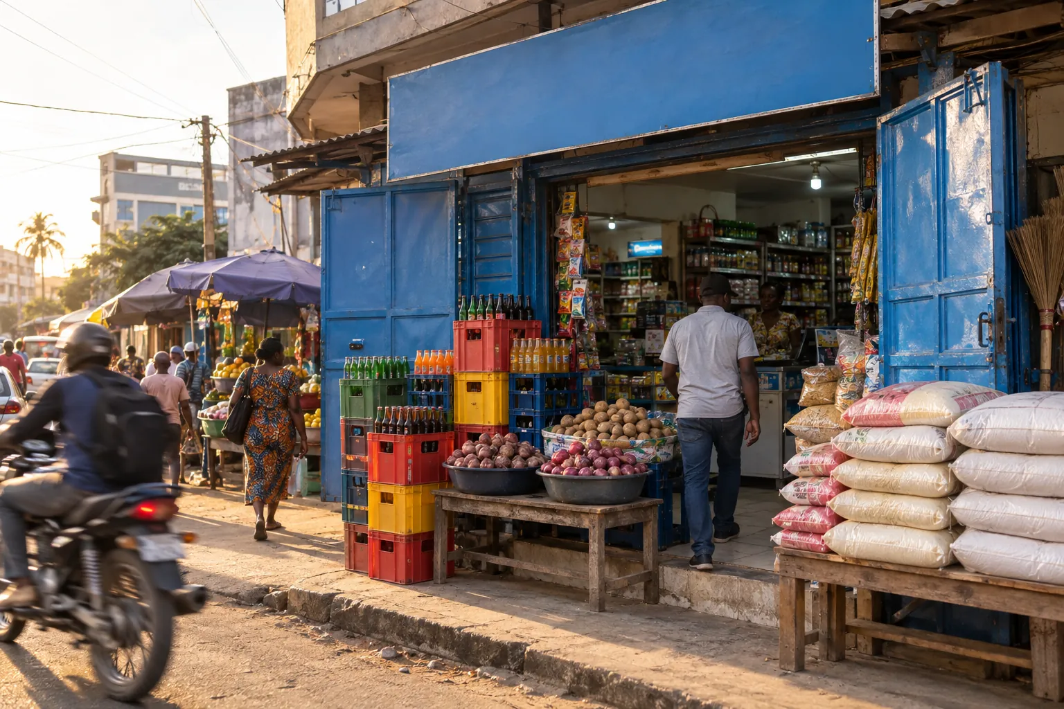 La boutique vue de la rue