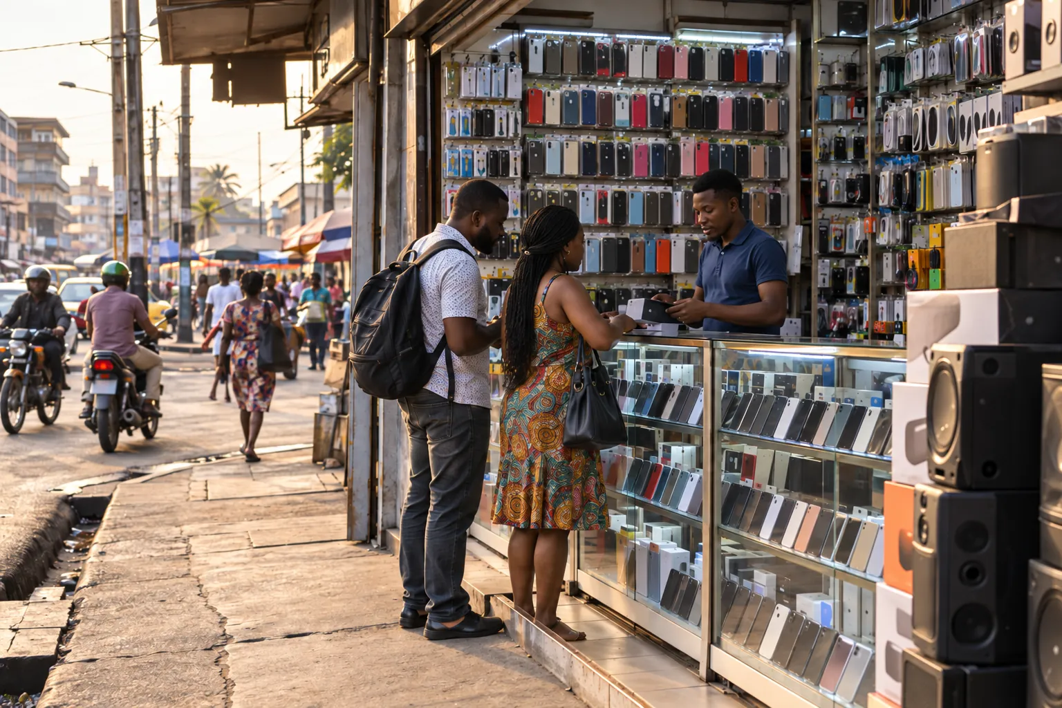 La boutique vue de la rue