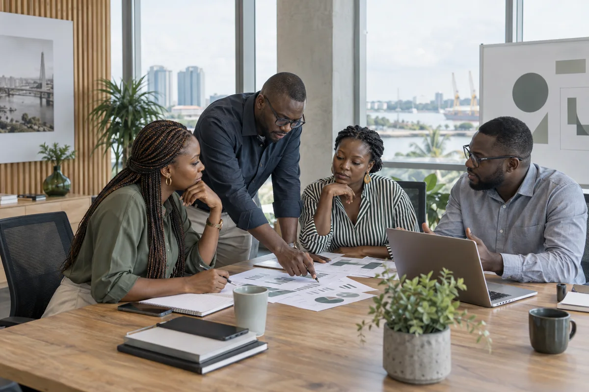 Professionnels camerounais en séance de stratégie