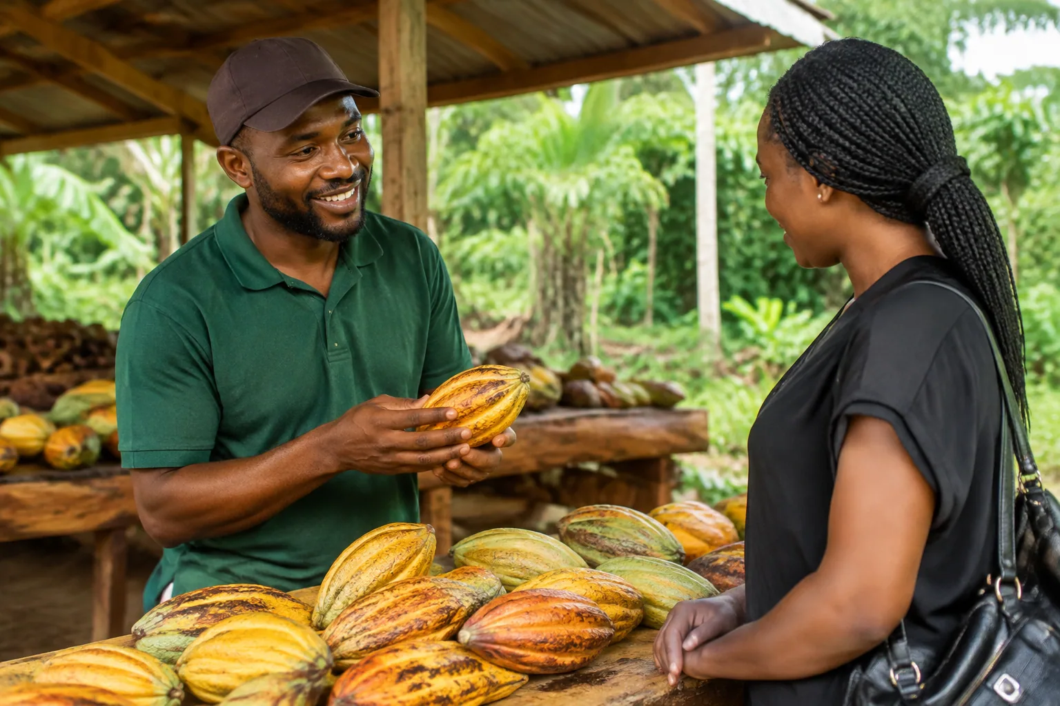 Production coopérative de cacao